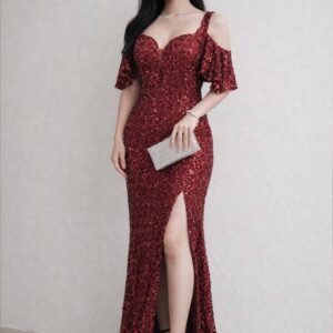 Golden Hour Sequin Maxi Dress